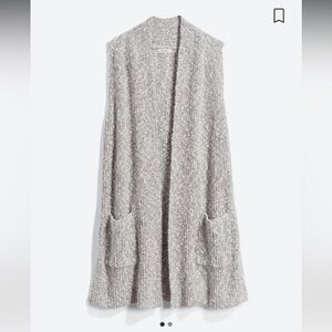 KENSIE Rubin Sleeveless Duster Cardigan